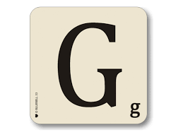 Bluebell 33 - Alphabet Placemat - G