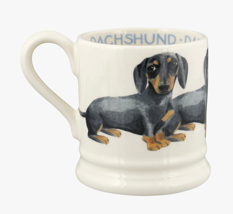 Emma Bridgewater Black & Tan Dachshund 1/2 Pint Mug