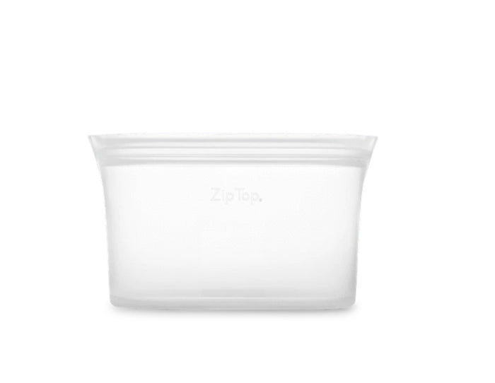 Zip Top - Medium Reusable Silicone Dish 710ml - Frost