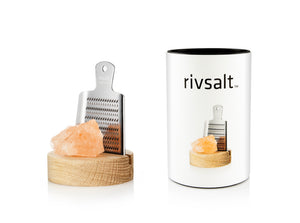 Rivsalt Original Himalayan Rock Salt With Japanese Grater & Stand