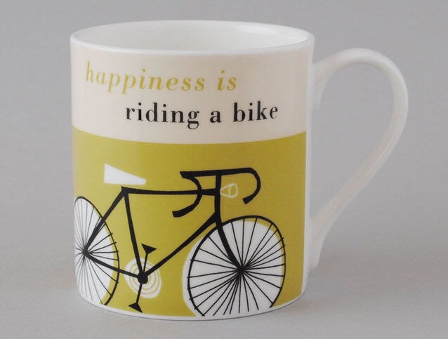 Repeat Repeat - Happiness Mug - Bike Olive