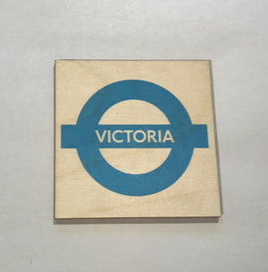 The Sugar Shed TFL Victoria Wooden Coaster