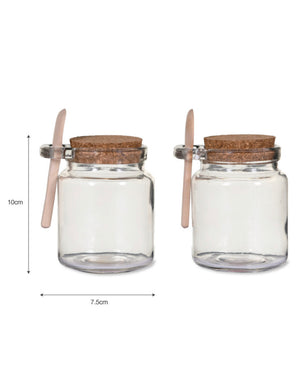 Garden Trading - Set of 2 Sprinkle Jars with Wooden Spoon