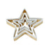 Eddingtons Christmas Brass Star Cookie Cutters Set of 3 with White Top
