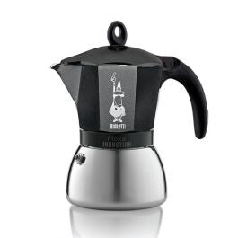 Bialetti - Moka Induction Stovetop Coffee Maker Black - 6 Cup