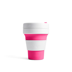 Stojo - 12oz Collapsible Pocket Cup - Pink