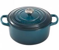 Le Creuset Cast Iron - Deep Teal Blue (5 sizes available round & oval)