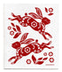 Jangneus Burgundy Hare Dishcloth