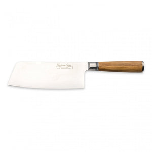 Katana Saya - Olivewood Chinese Chefs Knife & Sheath