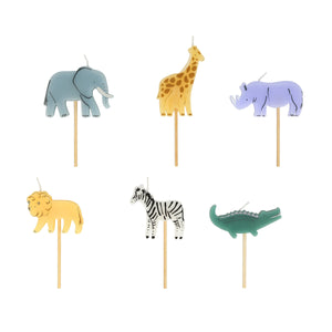 Meri Meri - Jungle Animal Candles (x 6)