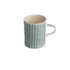 Musango Sgrafitto Stripe Demi Mug - Dove Grey