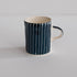 Musango Sgrafitto Stripe Demi Mug - Graphite