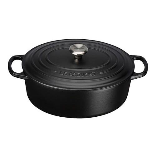 Le Creuset Cast Iron - Satin Black (8 sizes available round & oval)