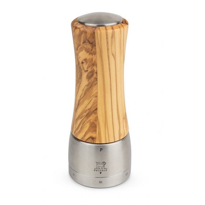 Peugeot Madras U'Select 16cm Olive Wood with Stainless Steel Pepper Mill