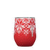 Corkcicle Stemless 355ml Fairisle Red