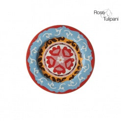 Rose & Tulipani - Nador (Red) Ceramic Salad Plate - 20.5cm