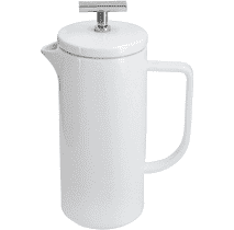 La Cafetière - Vienna 4 Cup Small French Press Coffee Maker Ceramic, White, 480ml