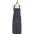 Dexam Butcher's Stripe Long Apron Navy