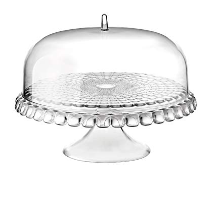 Guzzini - Tiffany Cake Stand with Dome - Acrylic Clear
