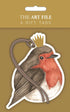 The Art File Christmas Tags - Robin