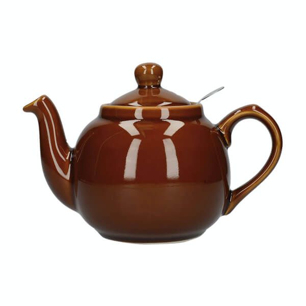 London Pottery Farmhouse Brown Teapot with infuser 6 cup