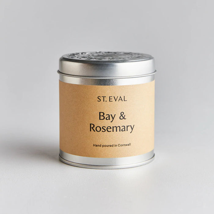 St Eval Candle Co - Bay & Rosemary Scented Tin Candle