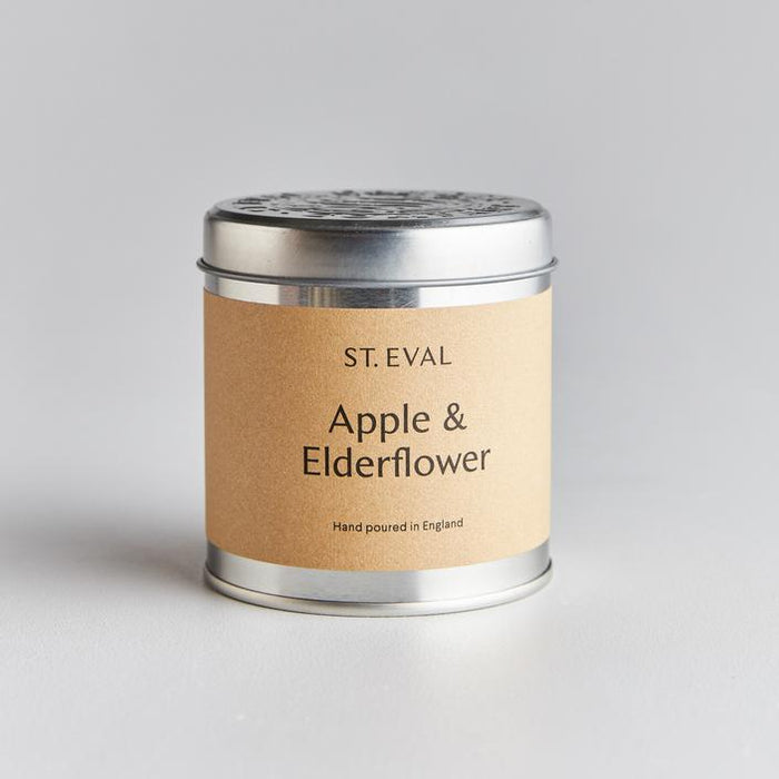 St Eval Candle Co - Apple & Elderflower Scented Tin Candle