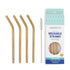 Uberstar - Reusable Straws 4 in a pack - Gold